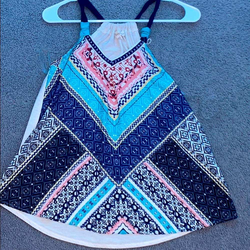vibrant pretty pattern tank top